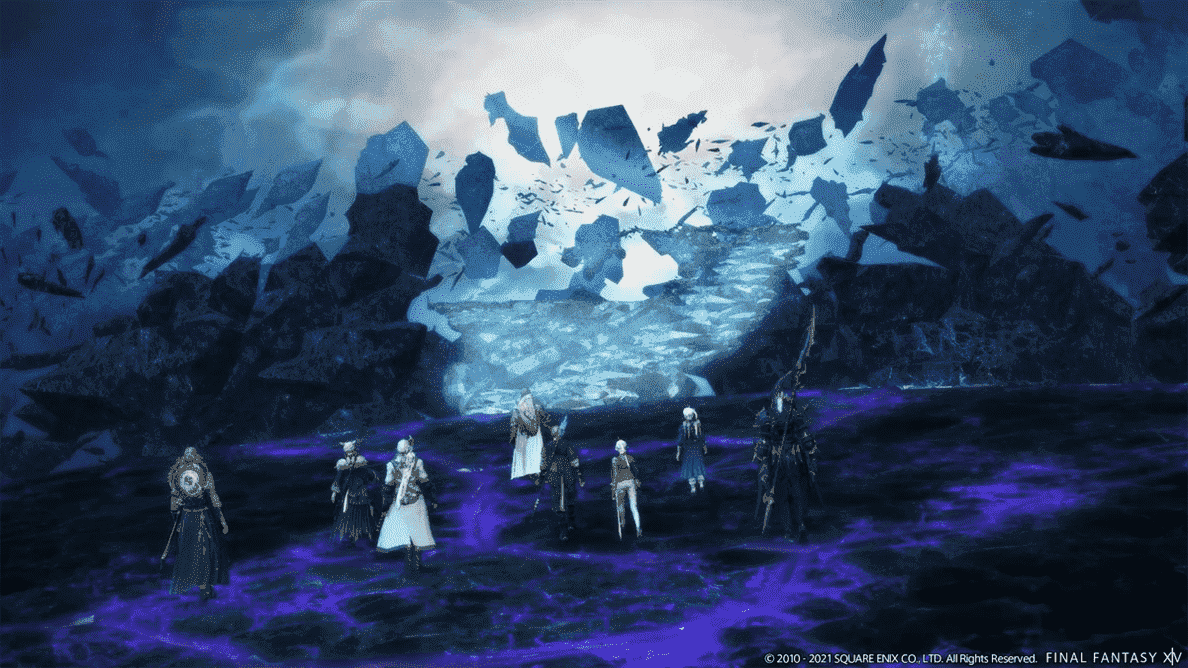 Une image fixe de plusieurs personnages de Final Fantasy 14 : la bande-annonce de lancement d'Endwalker
