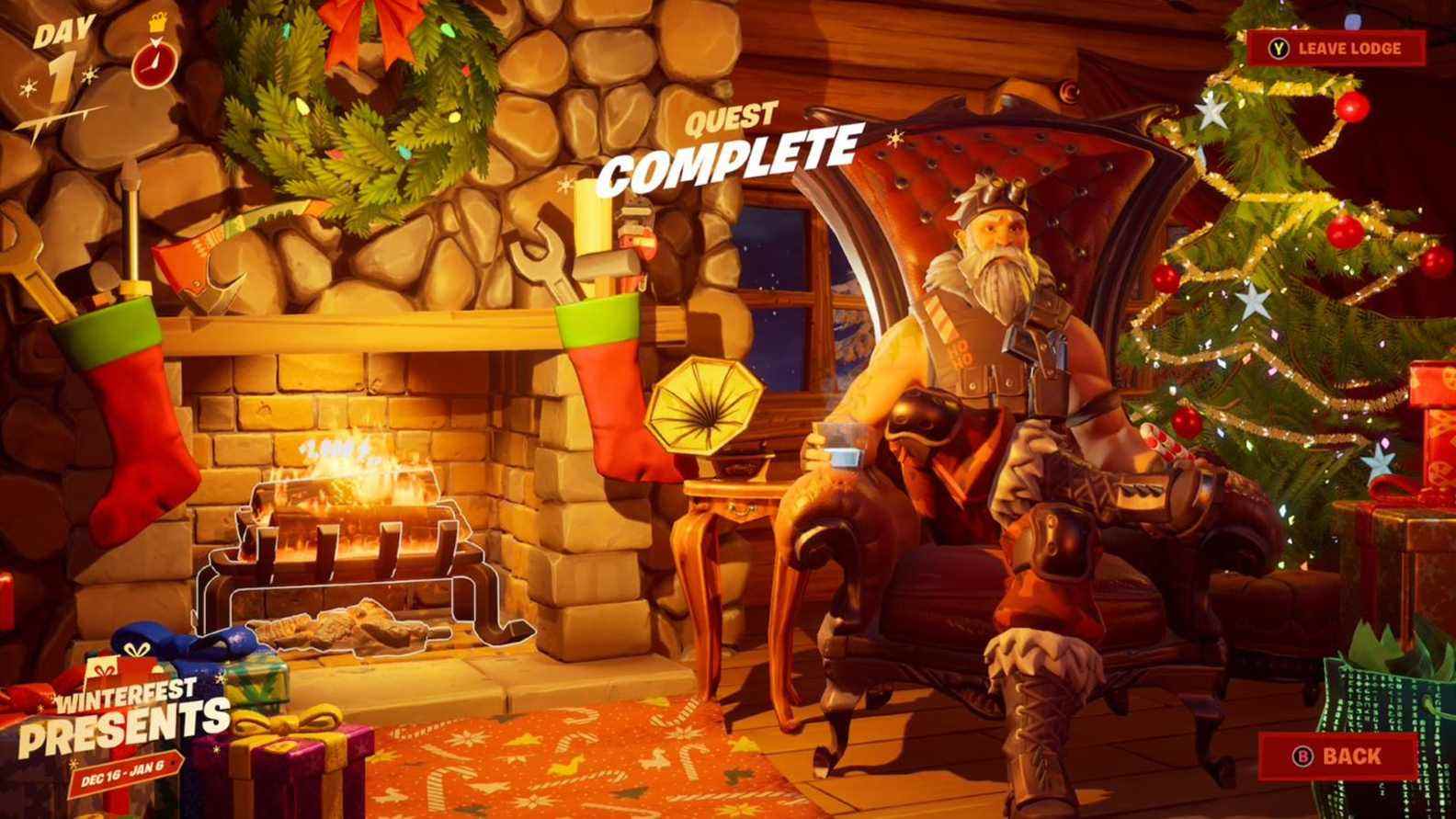     Emplacement de Fortnite Cozy Lodge et comment se réchauffer à la bûche de Noël

