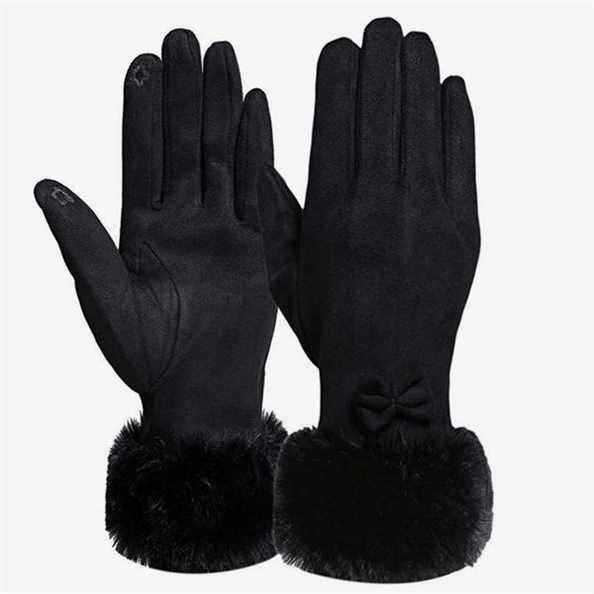 Gants d'hiver à écran tactile Diravo avec motif nœud papillon