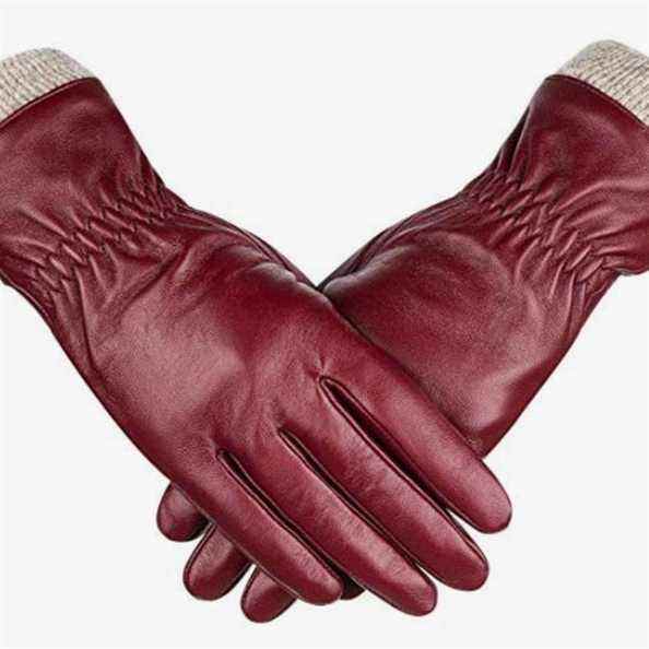 Gants de conduite à écran tactile en cuir de mouton Alepo