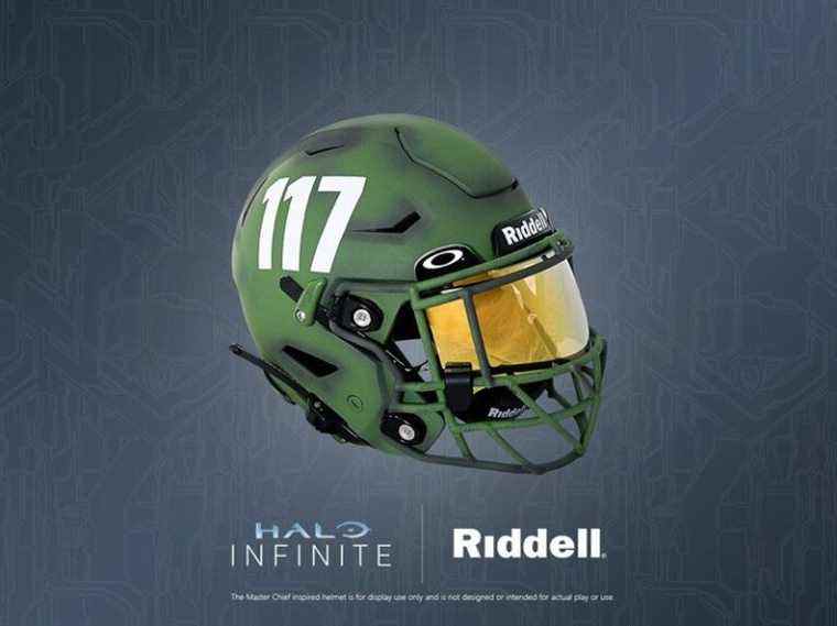 Vous pourriez gagner ce casque de football Master Chief qui commémore le lancement de Halo Infinite