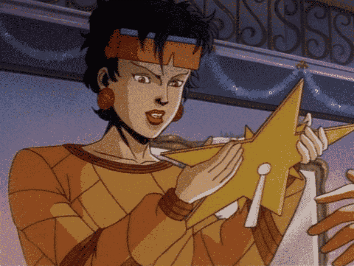 Jubilee lève une étoile géante pour l'arbre de Noël des X-Men dans X-Men: The Animated Series. 