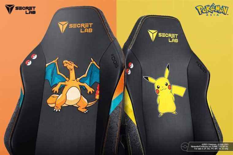 La collection Pokémon de Secretlab recrute Pikachu et Charizard pour un maximum de nostalgie