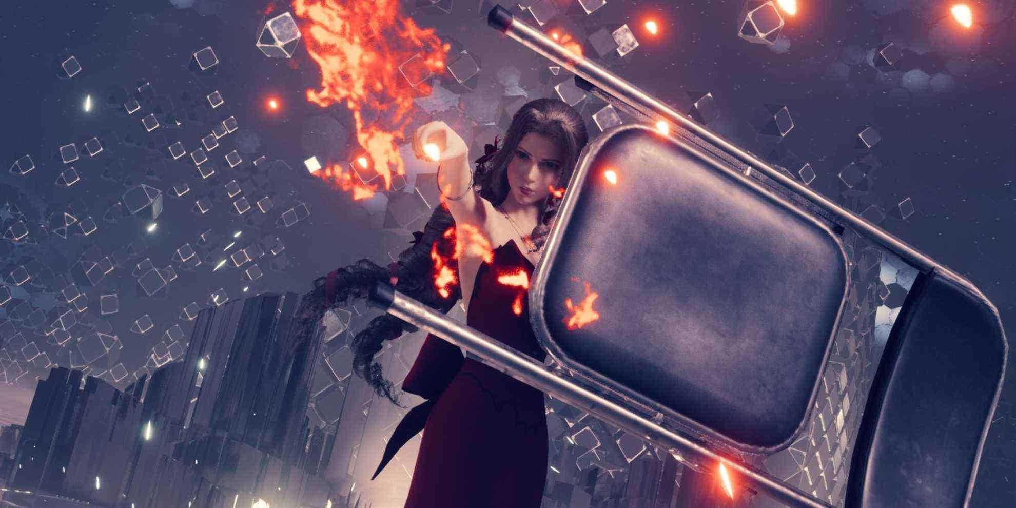 Final Fantasy 7 Remake Mod remplace toutes les armes d'Aerith par une chaise
