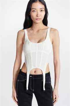 Débardeur corset côtelé de combat Dion Lee