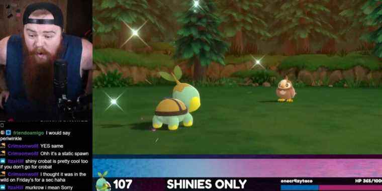 Le streamer MitchOG obtient une double rencontre de démarrage Pokemon Shiny après seulement 107 réinitialisations
