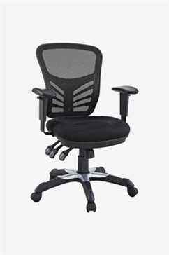 Chaise de bureau ergonomique articulée en maille Modway