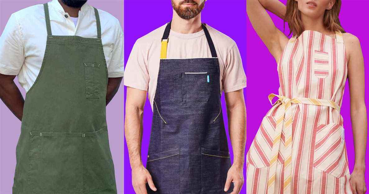 Les meilleurs tabliers pour cuisiner, selon les chefs et les barmans
