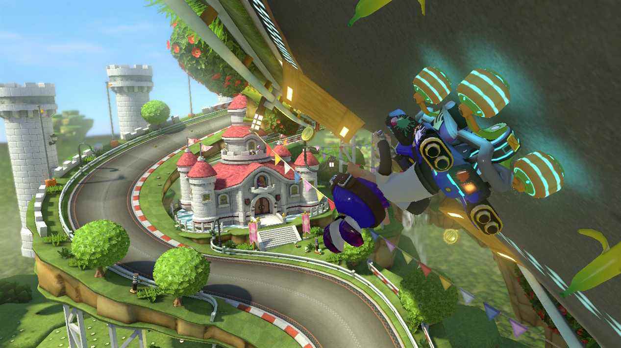 Un circuit défiant la gravité de Mario Kart 8 sur Nintendo Switch