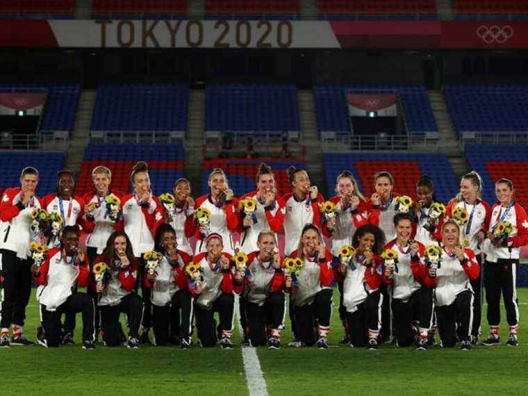 Équipe Postmedia de l’année : Équipe nationale féminine de soccer du Canada, médaillée d’or à Tokyo