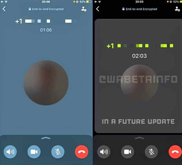 WhatsApp travaille sur une nouvelle interface pour les appels vocaux
