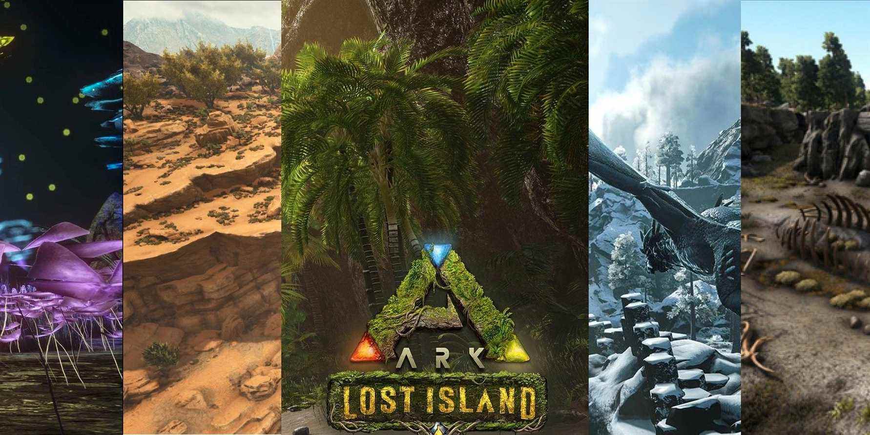 Le nouveau DLC ARK: Survival Evolved Lost Island est un mélange de toutes les cartes précédentes
