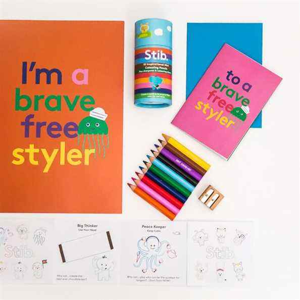 Coffret cadeau de mini crayons de voyage Brave Freestyler