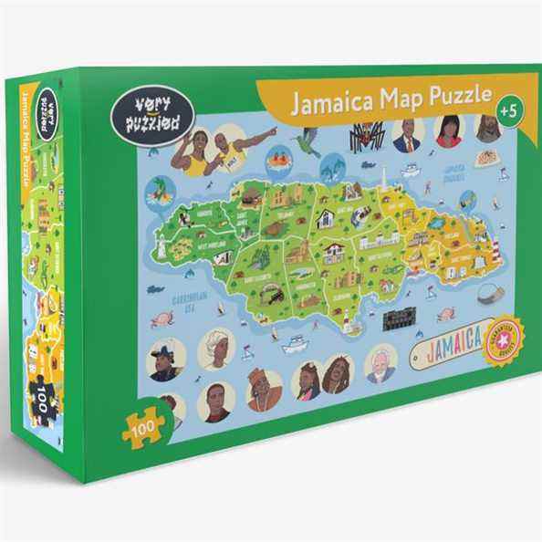 Puzzle de carte de la Jamaïque