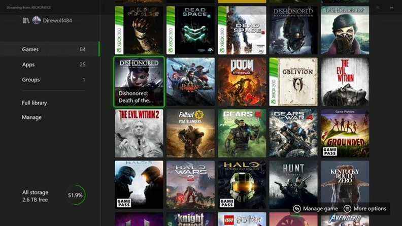 Installation des jeux Xbox en novembre