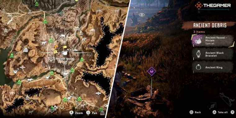 Horizon Zero Dawn: Où trouver tous les navires anciens
