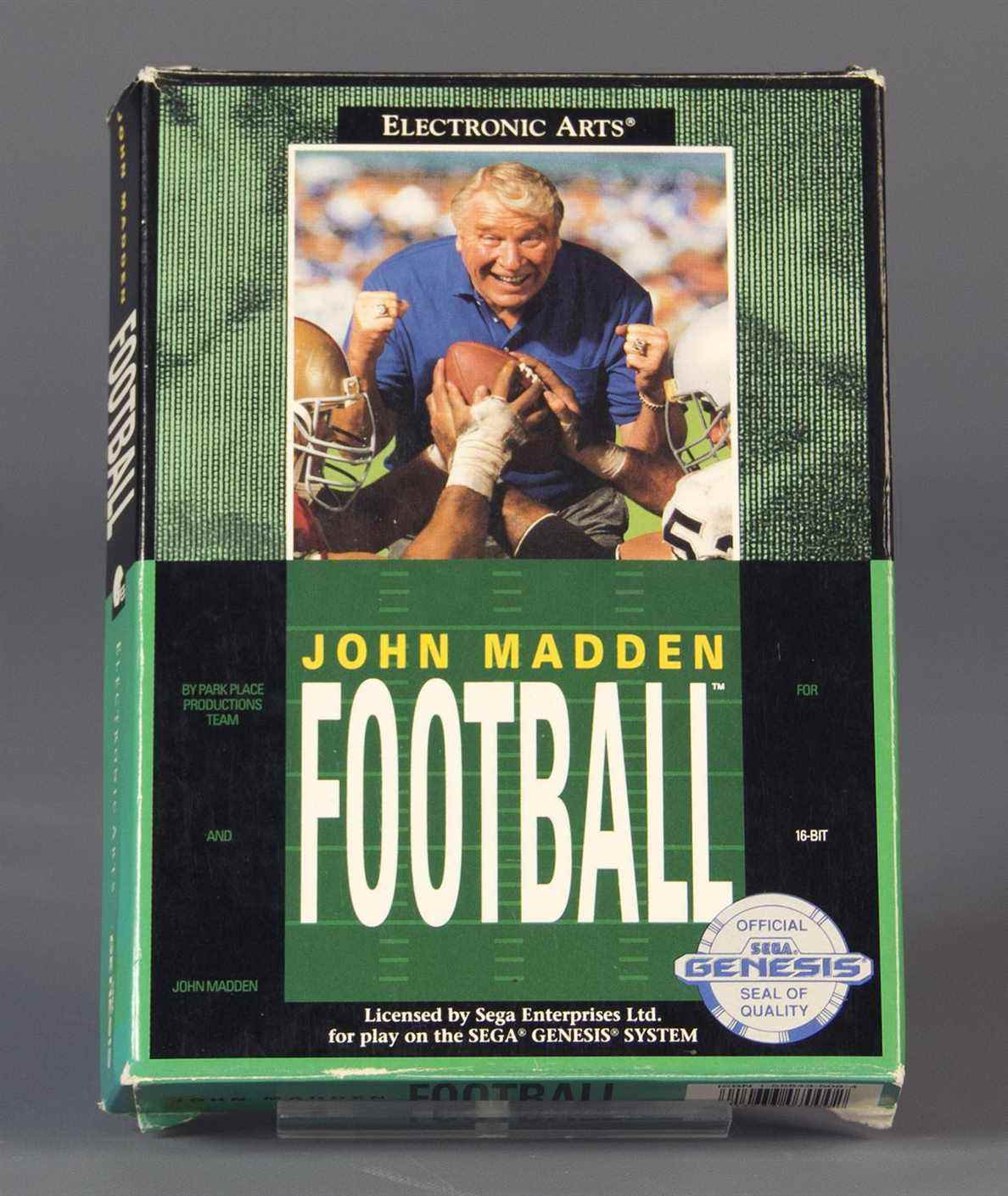 emballage du temple de la renommée du football john madden