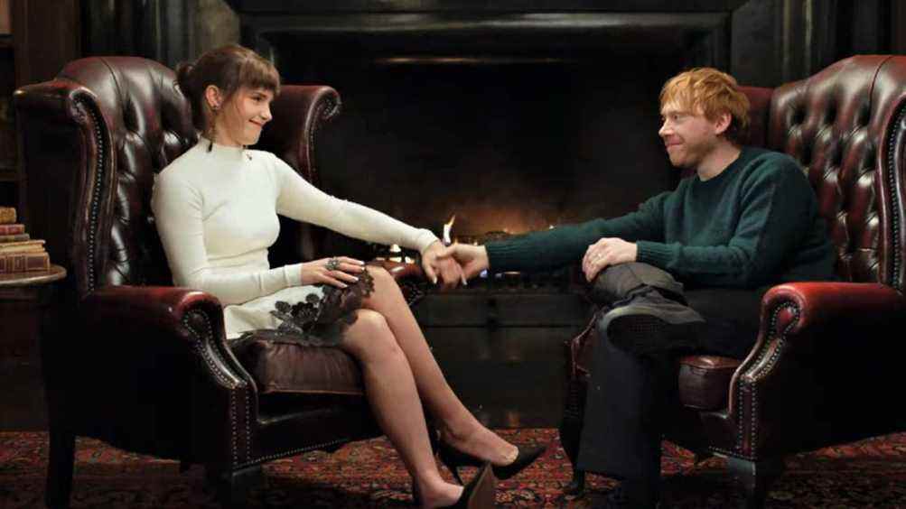 Les retrouvailles d'Harry Potter Emma Watson et Rupert Grint 