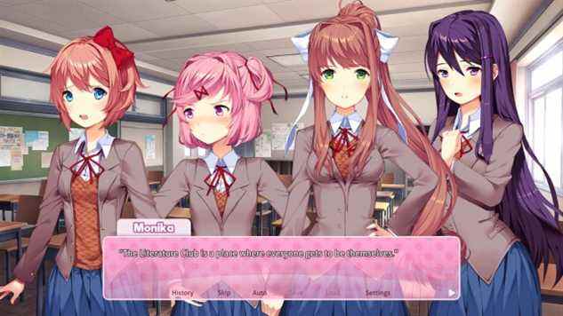 club de littérature doki doki plus xbox