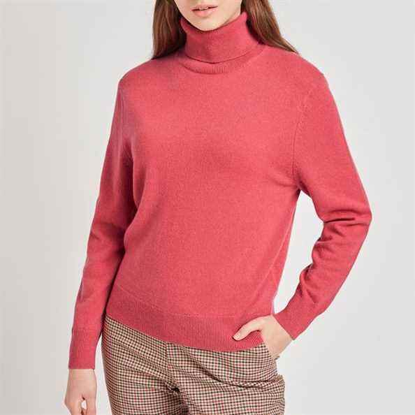 Pull à col roulé en cachemire pour femmes Uniqlo