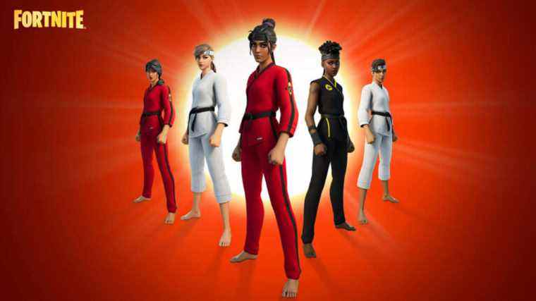 Les skins Fortnite Cobra Kai arrivent pour balayer la jambe
