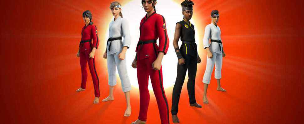 Les skins Fortnite Cobra Kai arrivent pour balayer la jambe