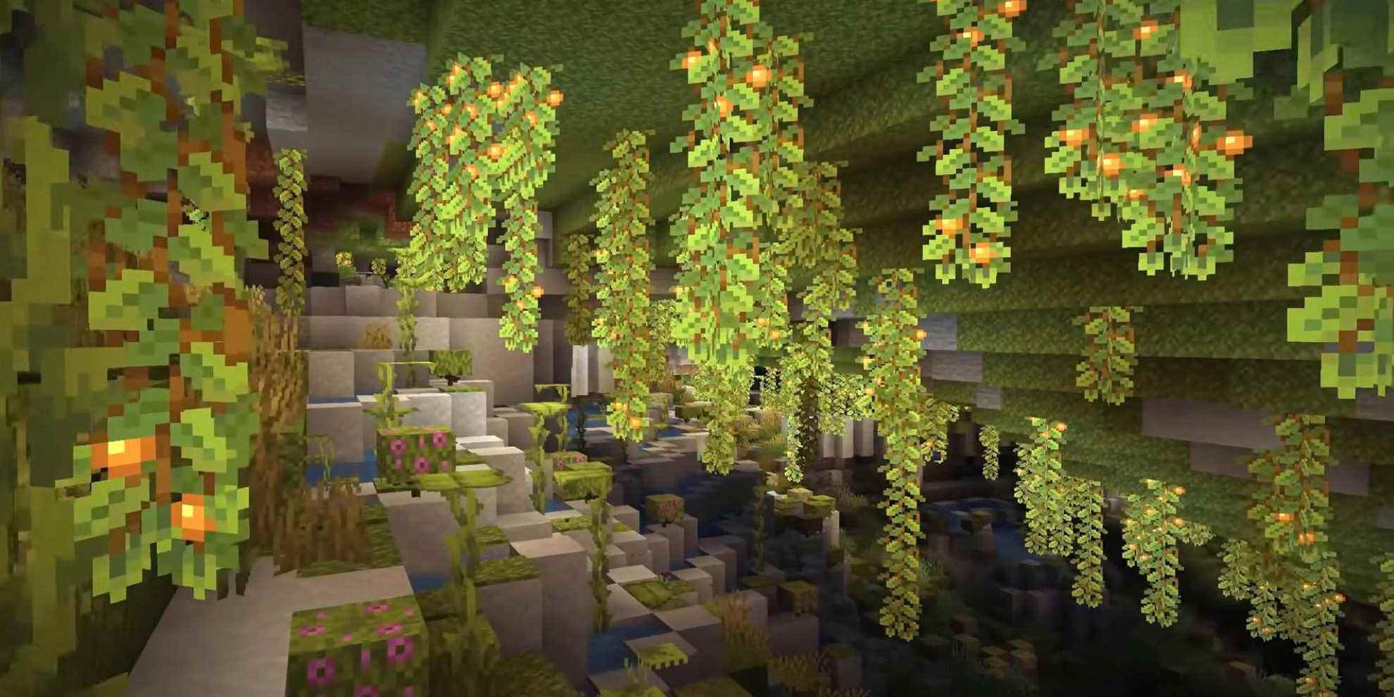 Apprenez tout sur la biospéléologie et les grottes luxuriantes dans ce teaser Minecraft
