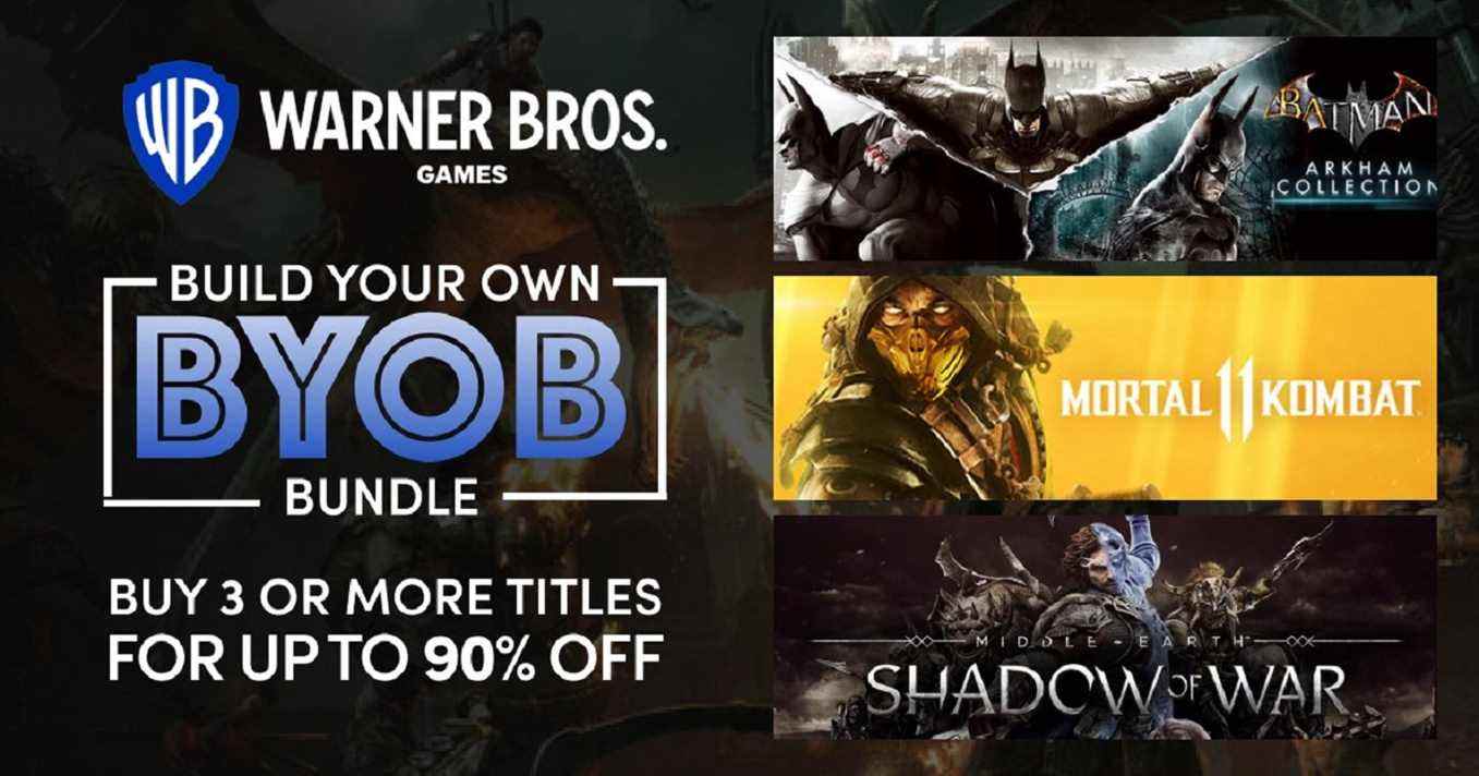 Humble WB Games Build Your Own Bundle offre des jeux jusqu'à 90% de réduction
