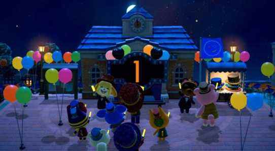 Animal Crossing: New Horizons révèle des objets de célébration du Nouvel An