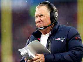 L'entraîneur-chef des Patriots de la Nouvelle-Angleterre, Bill Belichick.