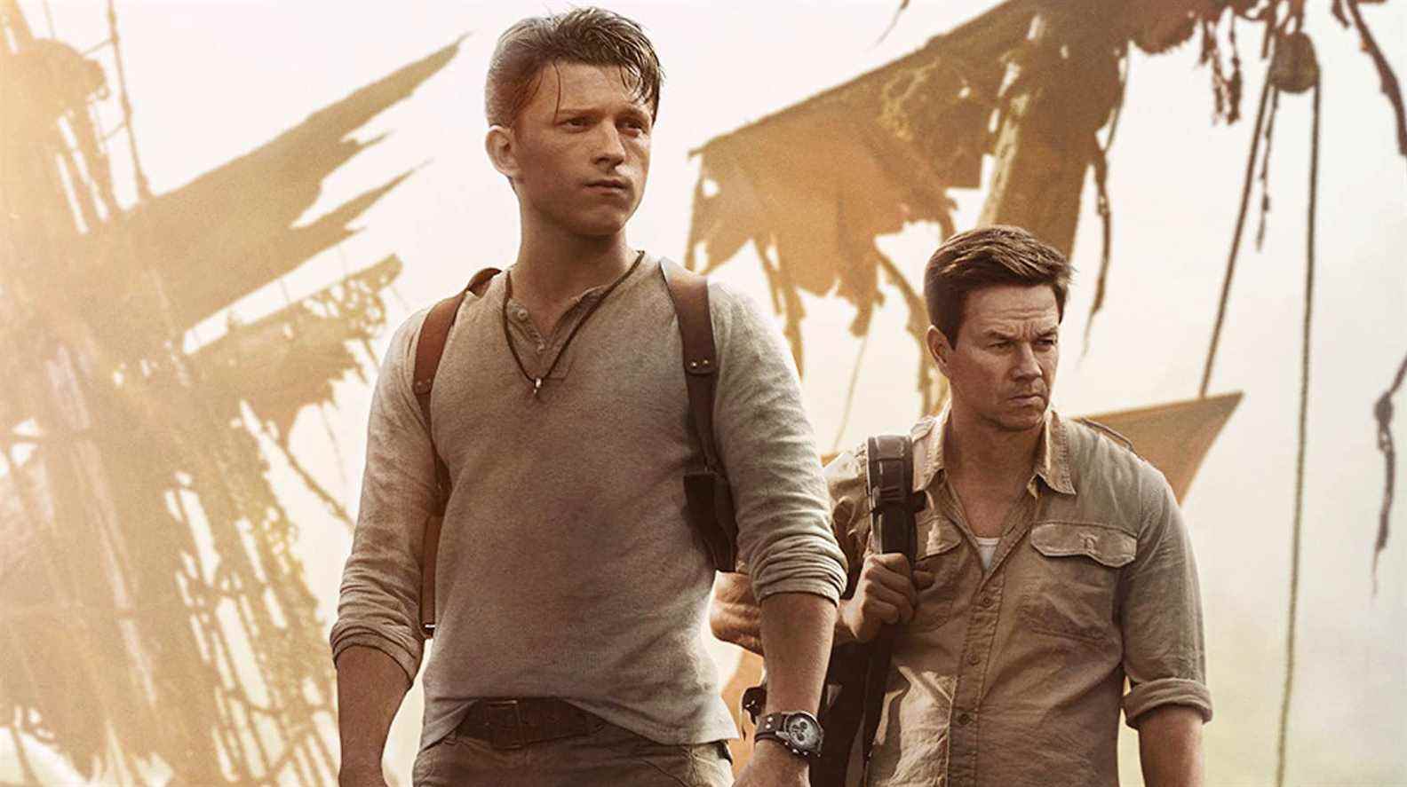 Bande-annonce Uncharted : Tom Holland, des bateaux pirates volants et la terrible moustache d'un vendeur de hamburgers
