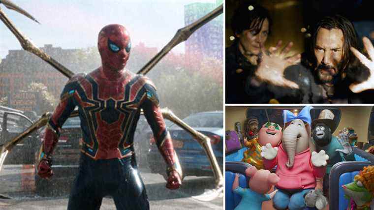 

	
		Box Office : "Spider-Man: No Way Home" vise 100 millions de dollars lors du deuxième week-end alors que "Sing 2" et "Matrix 4" se battent pour le numéro 2 des plus populaires.
	
	
