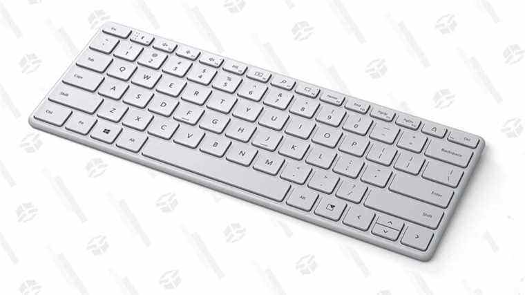 Ce clavier compact Microsoft Designer élégant est à 50 % de réduction