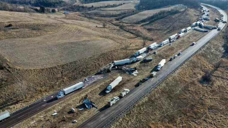 C’est un miracle, personne n’a été grièvement blessé dans cet accident de 40 voitures au Wisconsin