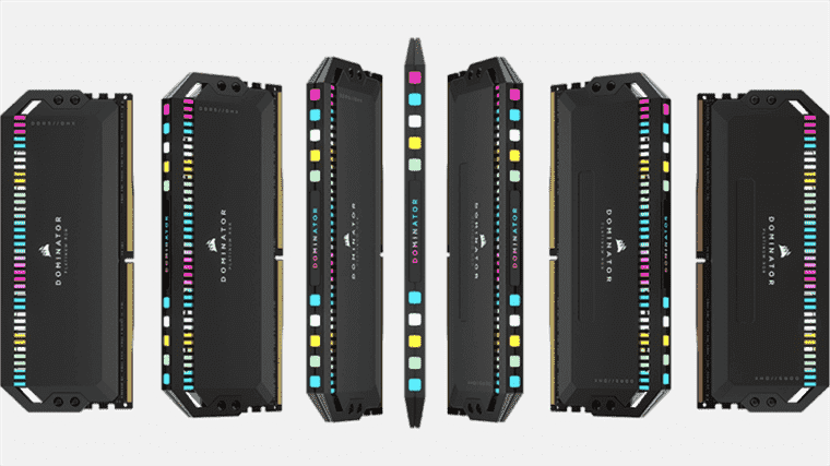 Corsair dévoile les modules Dominator Platinum DDR5 6400 MHz