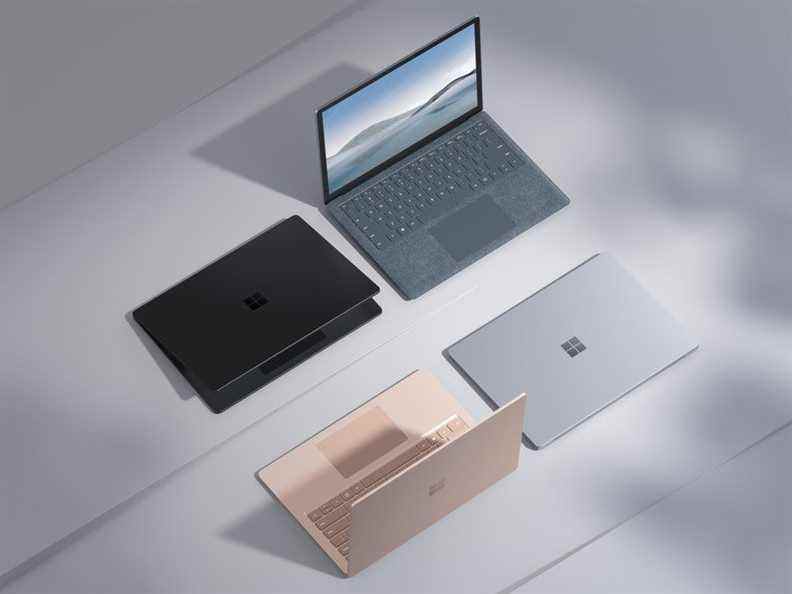 Surface Laptop 4 Family Crop Press