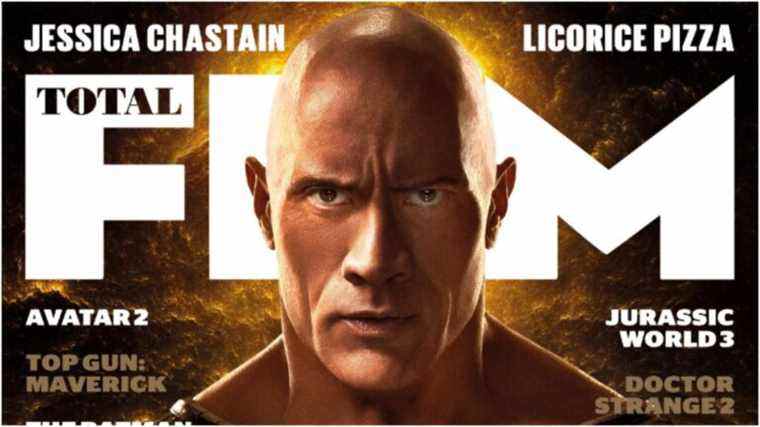 Dwayne Johnson révèle un premier aperçu du costume de Black Adam sur la nouvelle couverture de Total Film