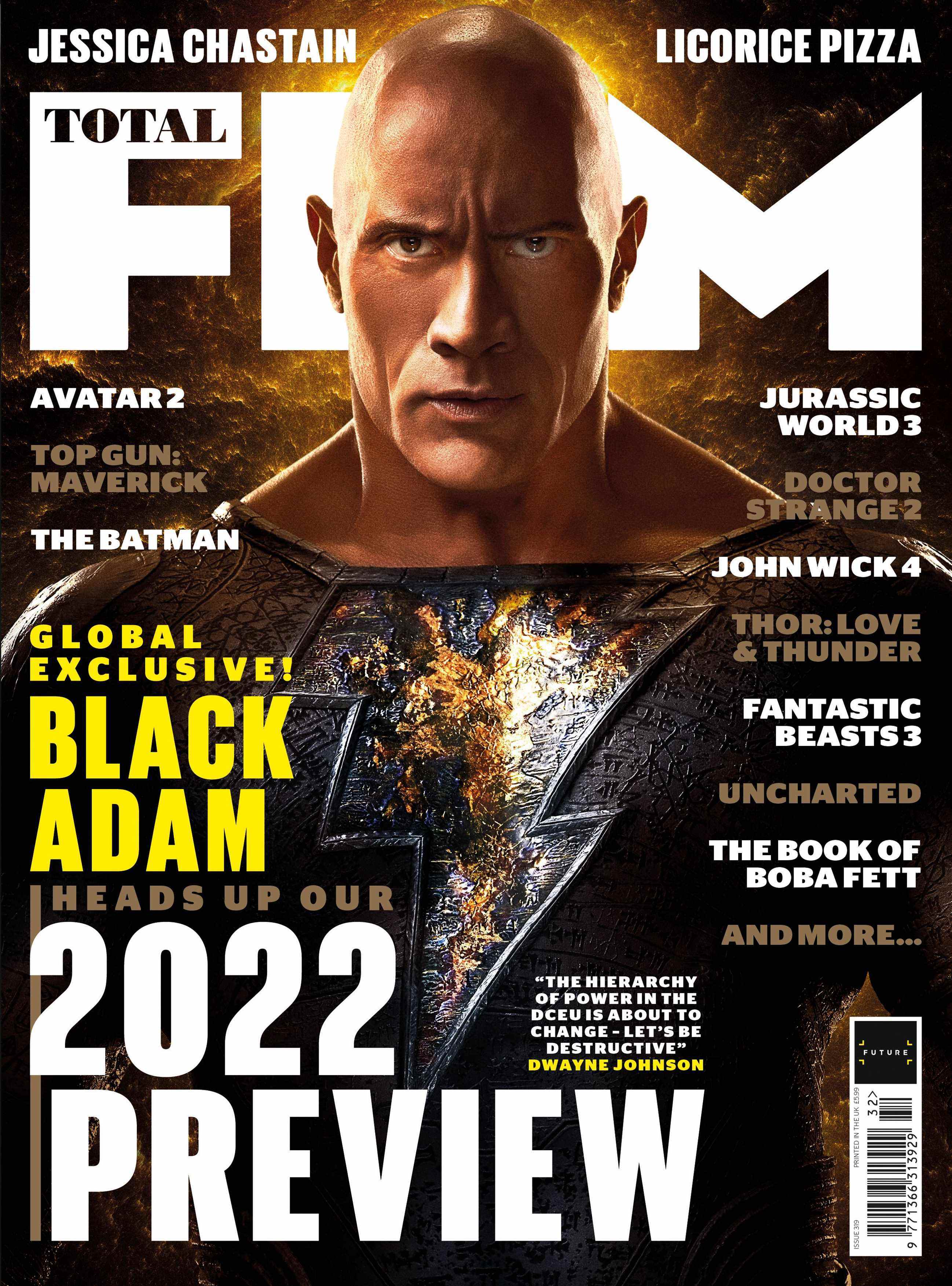 Couverture du kiosque à journaux Black Adam Total Film