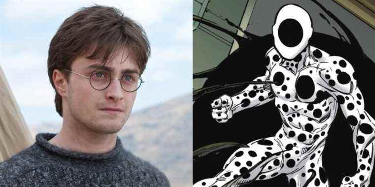 Fan Art imagine Daniel Radcliffe comme un spot obscur du méchant Spider-Man
