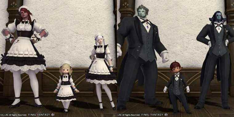 Final Fantasy 14 permet enfin aux personnages masculins de porter des robes et des tenues de femme de chambre