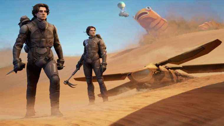 Fishsticks devient un ver des sables alors que Fortnite obtient un crossover Dune