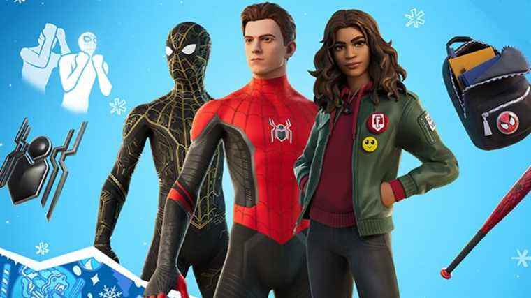 Fortnite Winterfest 2021 : Spider-Man : les tenues de la maison No Way et tout le reste des goodies de cette année
