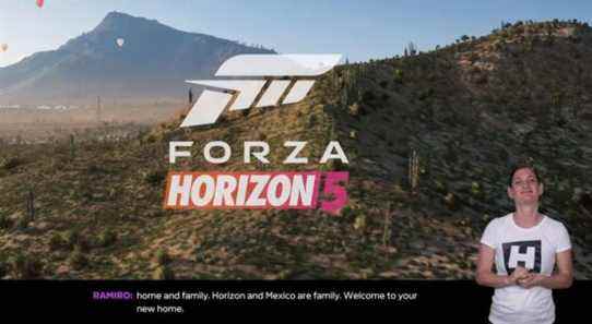 Forza Horizon 5 ajoutera la prise en charge de la langue des signes après le lancement