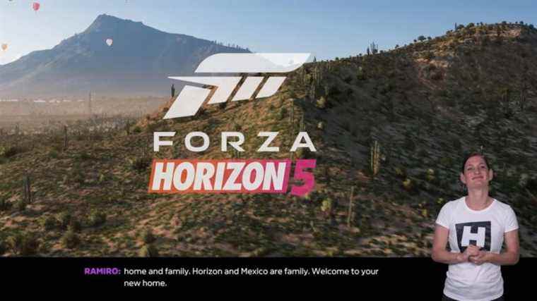     Forza Horizon 5 ajoutera la prise en charge de la langue des signes après le lancement

