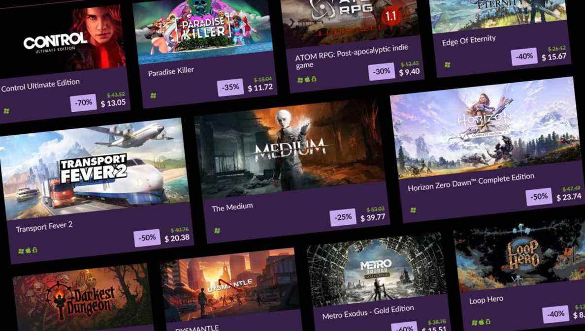 GOG ramène des offres flash et des coupes profondes pour sa grande vente Black Friday
