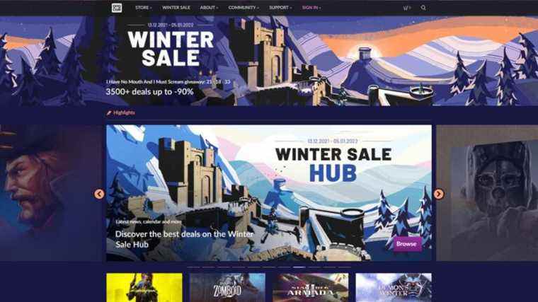 Gog Sale comprend certains des meilleurs jeux de 2021
