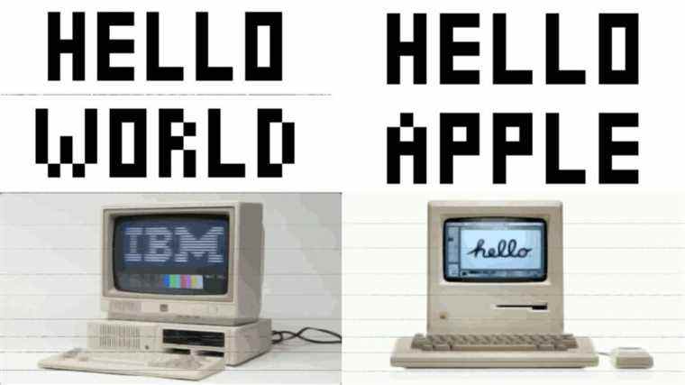 Hello World vs Hello Apple : que voyez-vous lorsque vous regardez cette image ?