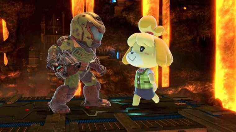 Isabelle et Doomguy d’Animal Crossing peuvent enfin sortir (ou s’entretuer) dans Smash Bros. Ultimate