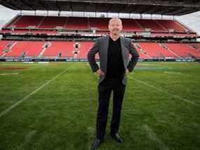 Le vice-président de TSN et producteur exécutif des événements en direct, Paul Graham, est photographié au BMO Field avant la 104e Coupe Grey.