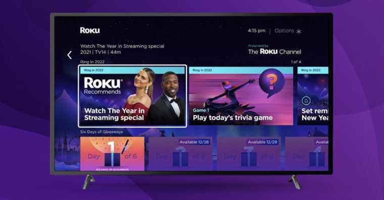 L’accord de fin d’année de Roku comprend un ensemble de services de streaming pour seulement 99 cents